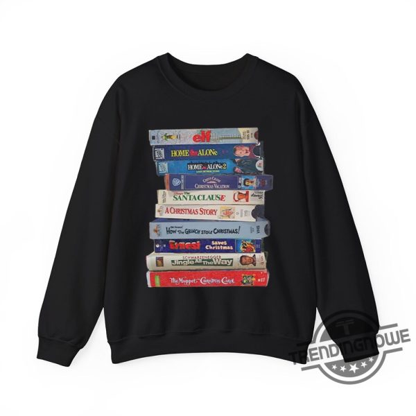 Retro Vhs Xmas Tapes Sweatshirt trendingnowe 1