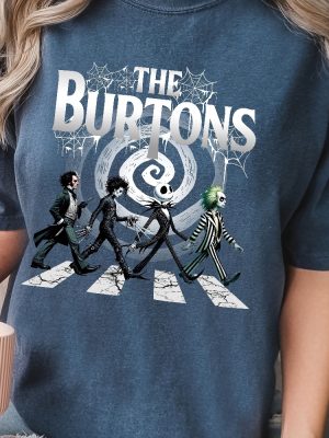 The Burtons Shirt Halloween Spooky Movie Shirt Horror Movie Characters T Shirt Halloween Horror Shirt Hoodie revetee 2