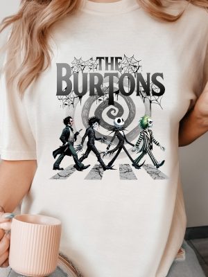 The Burtons Shirt Halloween Spooky Movie Shirt Horror Movie Characters T Shirt Halloween Horror Shirt Hoodie revetee 3