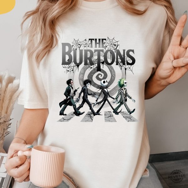 The Burtons Shirt Halloween Spooky Movie Shirt Horror Movie Characters T Shirt Halloween Horror Shirt Hoodie revetee 3