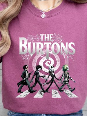 The Burtons Shirt Halloween Spooky Movie Shirt Horror Movie Characters T Shirt Halloween Horror Shirt Hoodie revetee 4