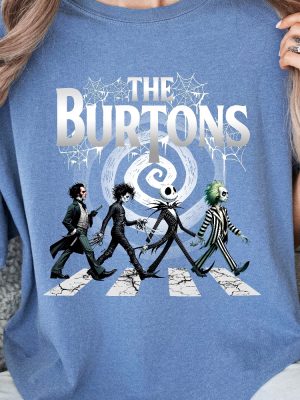 The Burtons Shirt Halloween Spooky Movie Shirt Horror Movie Characters T Shirt Halloween Horror Shirt Hoodie revetee 5