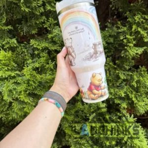 winnie the pooh stanley quencher 40oz tumbler dupe custom honey bear disney tumbler cup laughinks 2