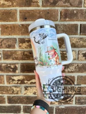 winnie the pooh stanley quencher 40oz tumbler dupe custom honey bear disney tumbler cup laughinks 3