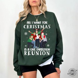 All I Want For Chritmas Is One Direction Reunion Tshirt 1D Christmas Merch Shirt One Direction Fan Xmas Gift giftyzy 2