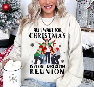 All I Want For Chritmas Is One Direction Reunion Tshirt 1D Christmas Merch Shirt One Direction Fan Xmas Gift giftyzy 3