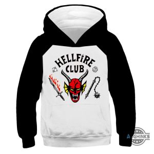 hellfire club costume stranger things season 4 hellfire club eddie munson shirt sweatshirt hoodie halloween movie cosplay gift for kid adult laughinks 1