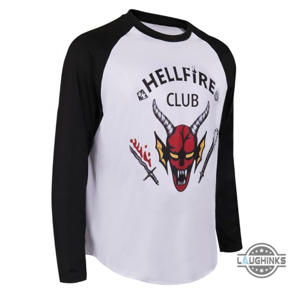 hellfire club costume stranger things season 4 hellfire club eddie munson shirt sweatshirt hoodie halloween movie cosplay gift for kid adult laughinks 3