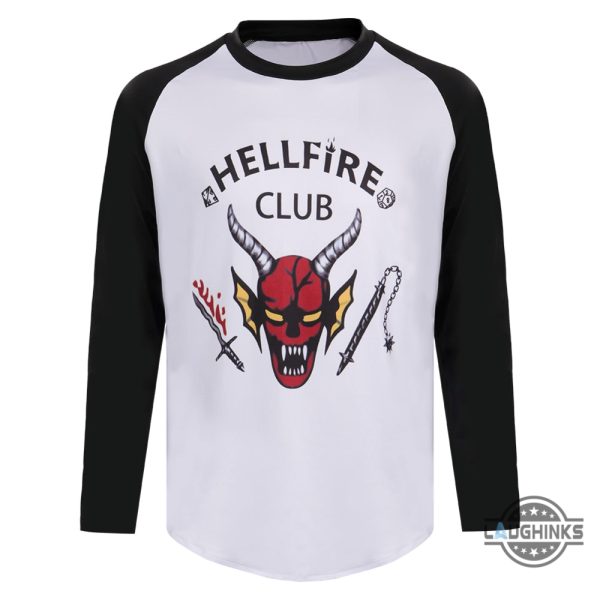 hellfire club costume stranger things season 4 hellfire club eddie munson shirt sweatshirt hoodie halloween movie cosplay gift for kid adult laughinks 6