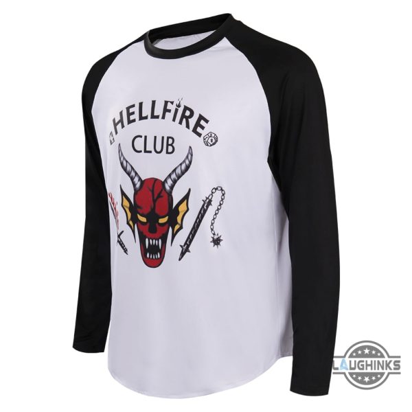 hellfire club costume stranger things season 4 hellfire club eddie munson shirt sweatshirt hoodie halloween movie cosplay gift for kid adult laughinks 8