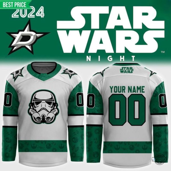 custom dallas stars shirt x star wars night 2024 hockey jersey