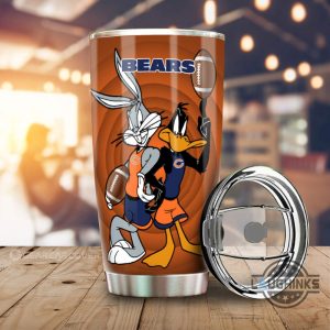 chicago bears bugs bunny and daffy duck tumbler