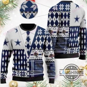 dallas cowboys ugly sweater vintage near me nfl football artificial wool christmas sweatshirt sale laughinks 1