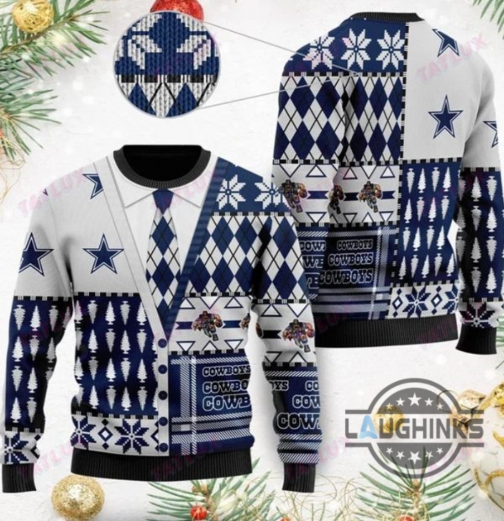 dallas cowboys ugly sweater vintage near me nfl football artificial wool christmas sweatshirt sale laughinks 1