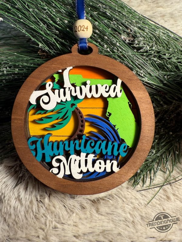 I Survived Hurricane Milton Ornament trendingnowe 1