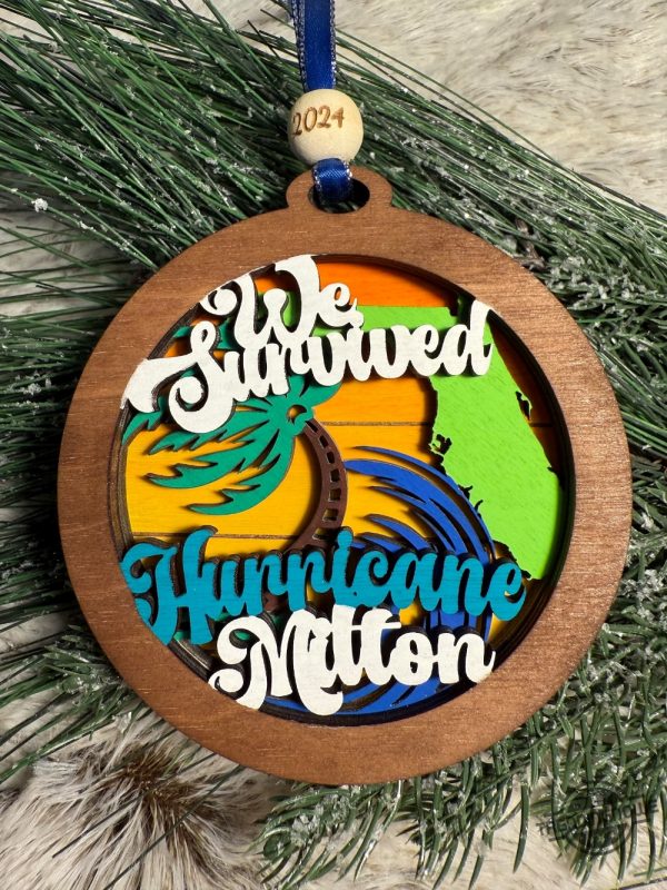 I Survived Hurricane Milton Ornament trendingnowe 2