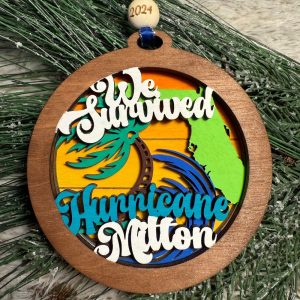 I Survived Hurricane Milton Ornament trendingnowe 3