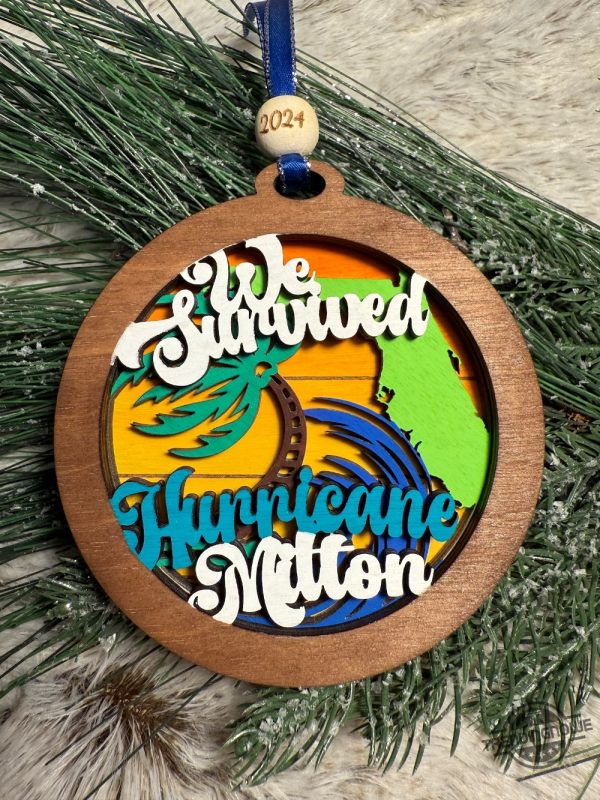 I Survived Hurricane Milton Ornament trendingnowe 3