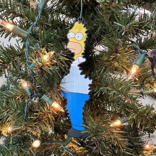 Homer Bush Wooden Ornament trendingnowe 3