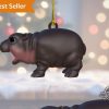 Cute Baby Hippo Moo Deng Wooden Ornament trendingnowe 1