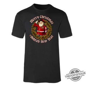 Usmc Merry Christmas And An Oohrah New Year Shirt trendingnowe 2