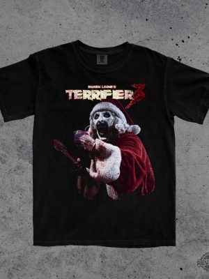 Terrifier 3 T Shirt Art The Clown Horror Shirt Halloween Art The Clown Shirt Hoodie Sweatshirt revetee 3