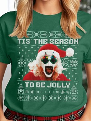 Terrifier Art The Clown Unisex Christmas Shirt Horror Movie Merch Tshirt Art The Clown Shirt Hoodie Sweatshirt revetee 4