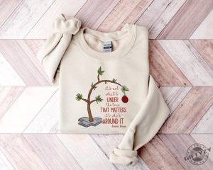 Charlie Brown Christmas Tree Sweatshirt Holiday Graphic Tee Cozy Winter Shirt Vintage Christmas Design Hoodie Festive Quote Apparel giftyzy 1