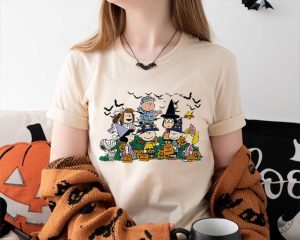 Spooky Halloween Movie Characters Shirt Halloween Gift Snoopy Fall Tshirt Halloween Peanuts Characters Sweatshirt Trick Or Treat Kids Tees giftyzy 1