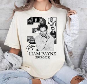 Rest In Peace Liam Payne Shirt Liam Payne Thank You For The Memories Tshirt In Memory Of Liam Payne Sweatshirt For Fans Gift giftyzy 2