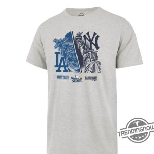 Dodgers Vs Yankees 47 2024 World Series Matchup Split Shirt trendingnowe 2