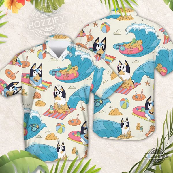 summer bluey hawaiian shirt and shorts bandit heelers rad dad cool dad club birthday gift laughinks 1