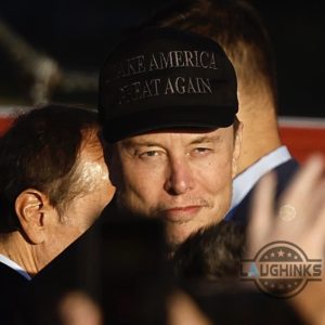 dark maga embroidered baseball hat worn by elon musk rallies onstage with trump in pennsylvania laughinks 4