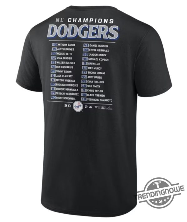 Los Angeles Dodgers 2024 Nlcs Champs Shirt Commemorate The Victory trendingnowe 3