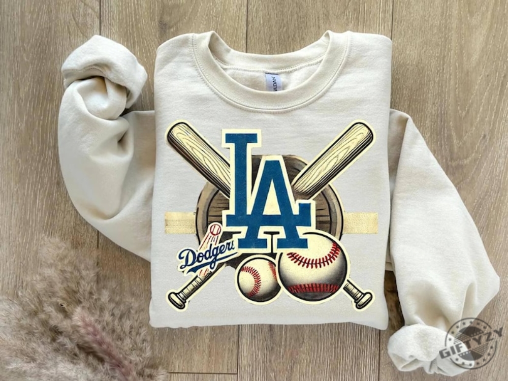 Los Angeles Dodgers Vintage Baseball Sweatshirt Vintage Style Los Angeles Baseball Dodgers Hoodie Trendy Summer Tshirt Game Day Shirt