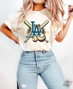 Los Angeles Dodgers Vintage Baseball Sweatshirt Vintage Style Los Angeles Baseball Dodgers Hoodie Trendy Summer Tshirt Game Day Shirt giftyzy 3