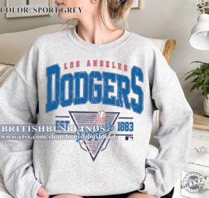 Vintage Style Los Angeles Shirt Los Angeles Baseball Sweatshirt Baseball Fan Tshirt Baseball Gameday Hoodie Best Gift Ever giftyzy 5