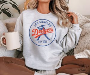 Los Angeles Dodgers Baseball Tshirt Favorite Baseball Team Sweatshirt And Hoodie Los Angeles Baseball Shirt For Mom giftyzy 3