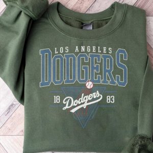 Vintage Los Angeles Baseball Shirt Vintage Style Dodgers Baseball Crewneck Sweatshirt Game Day Hoodie Los Angeles Baseball Custome Tshirt giftyzy 2