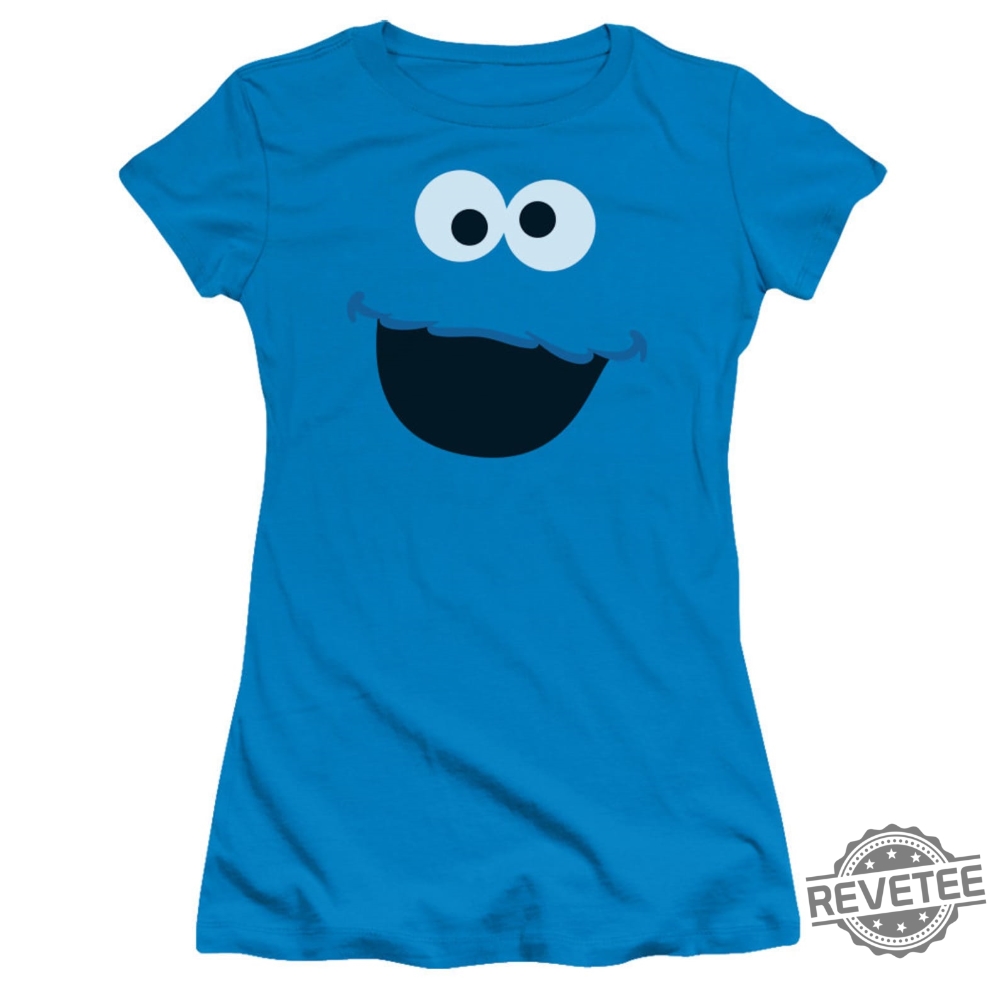 Sesame Street Cookie Monster Face Turquoise Shirts Sesame Street Shirt Oscar The Grouch Shirt Sesame Street Logo Sesame Street Party