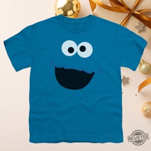 Sesame Street Cookie Monster Face Turquoise Shirts Sesame Street Shirt Oscar The Grouch Shirt Sesame Street Logo Sesame Street Party revetee 4