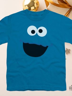 Sesame Street Cookie Monster Face Turquoise Shirts Sesame Street Shirt Oscar The Grouch Shirt Sesame Street Logo Sesame Street Party revetee 4