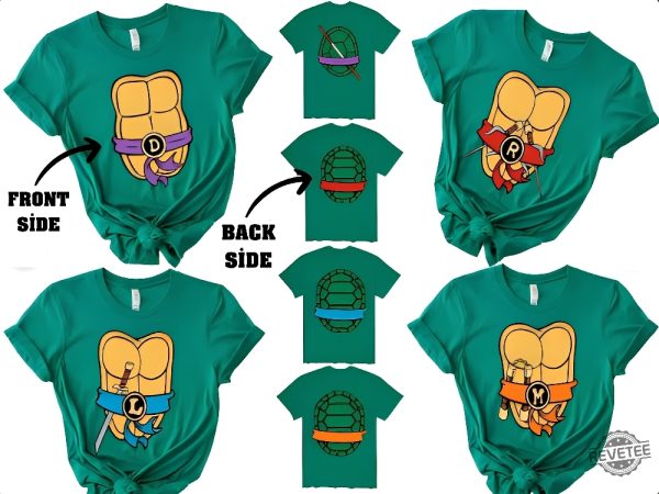 Ninja Turtles Halloween Shirt Ninja Turtles Matching T Shirt Ninja Turtles Boy T Shirt Ninja Turtles Family T Shirts Turtles And Shells Tee Hoodie Sweatshirt revetee 1