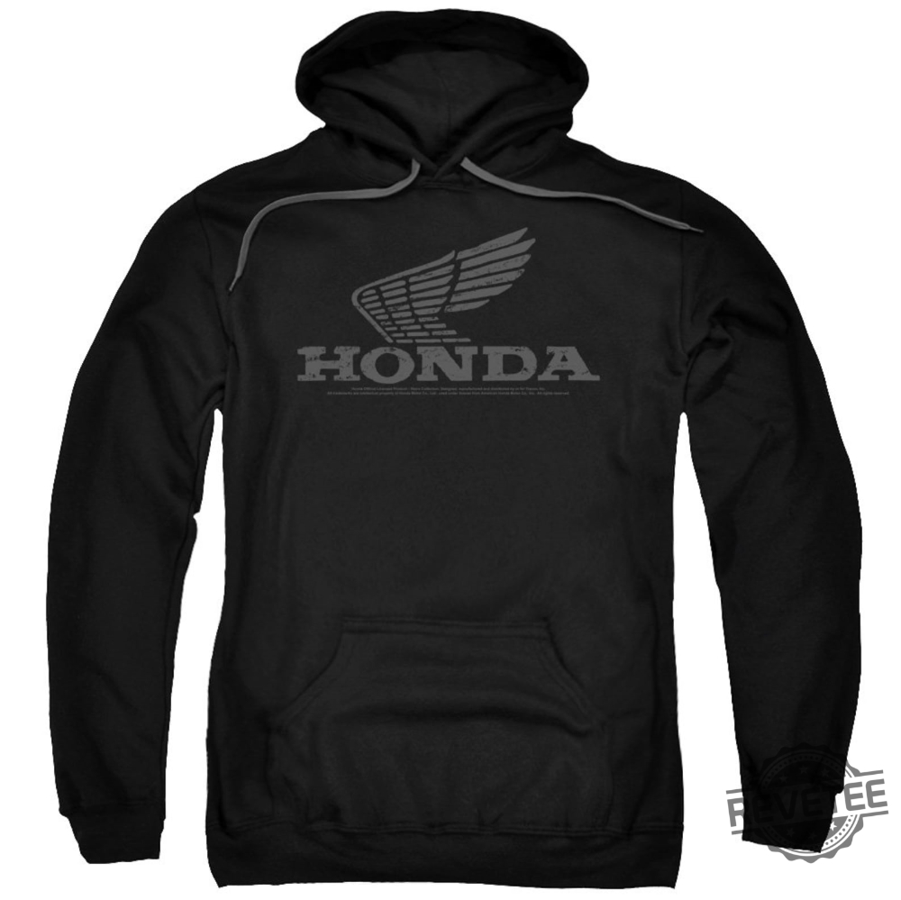 Honda Vintage Wings Black Shirts Honda Wings Logo Shirt Hoodie Sweatshirt Nascar Shirt Honda Racing Honda Civic Honda Accord Honda Racing Shirt revetee 2