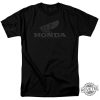 Honda Vintage Wings Black Shirts Honda Wings Logo Shirt Hoodie Sweatshirt Nascar Shirt Honda Racing Honda Civic Honda Accord Honda Racing Shirt revetee 4