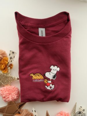 Snoopy Thanksgiving Embroidered T Shirts Crewnecks Sweatshirt Hoodie Snoopy Thanksgiving Peanuts Shirt Snoopy Sweatshirts Halloween Costume revetee 3