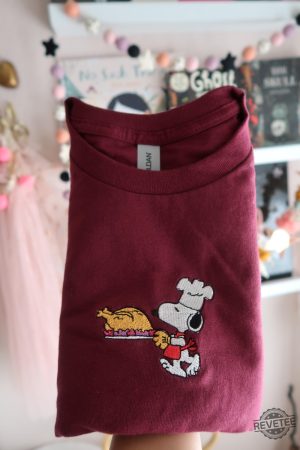 Snoopy Thanksgiving Embroidered T Shirts Crewnecks Sweatshirt Hoodie Snoopy Thanksgiving Peanuts Shirt Snoopy Sweatshirts Halloween Costume revetee 4