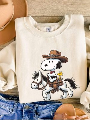 Snoopy Cowboy Shirt Snoopy Dog Shirt Snoopy Cowboy Western Shirt Hoodie Sweatshirt Midnights Folklore Snoopy Shirt Snoopy Sweater The Snoopy Tour revetee 3