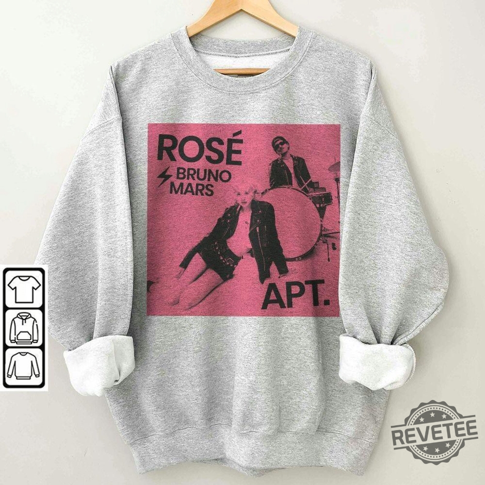 Bruno Mars And Rose New Song Apt Inspired Unisex Shirt Hoodie Sweatshirt Blackpink Rose Bruno Mars Apt Shirt Gift For Fan