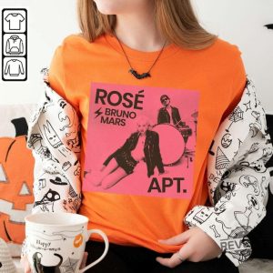 Bruno Mars And Rose New Song Apt Inspired Unisex Shirt Hoodie Sweatshirt Blackpink Rose Bruno Mars Apt Shirt Gift For Fan revetee 4